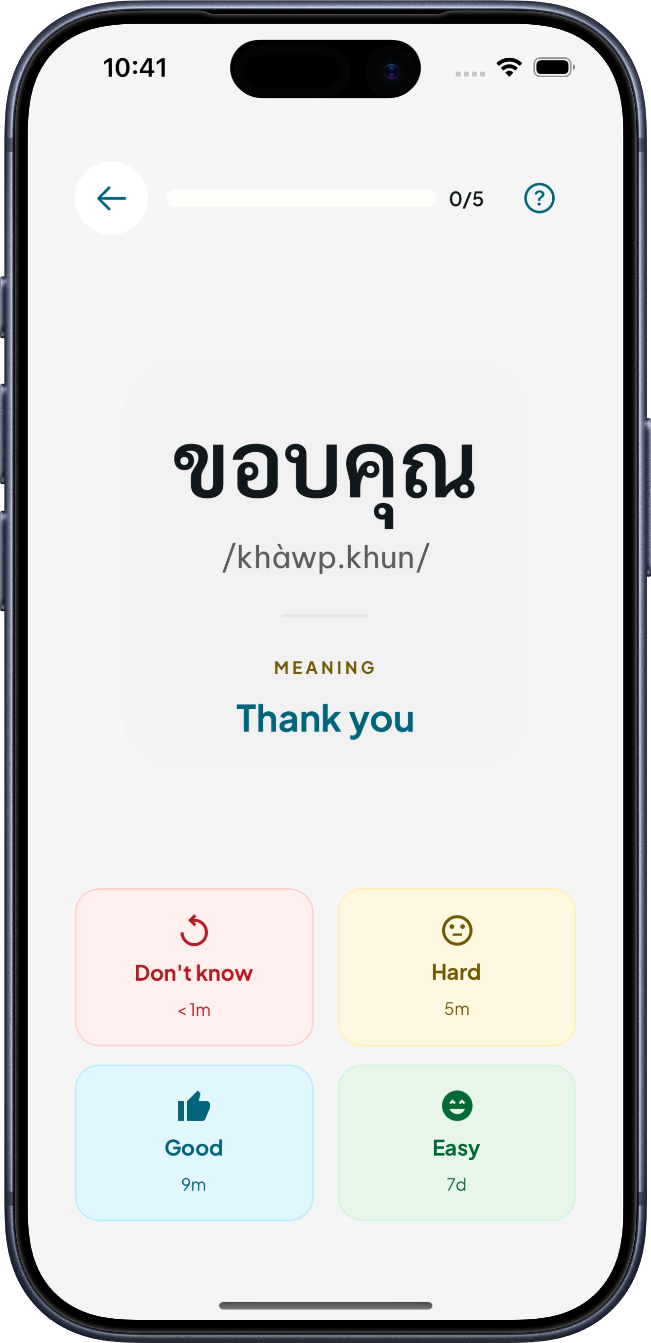A review session in ThaiLang